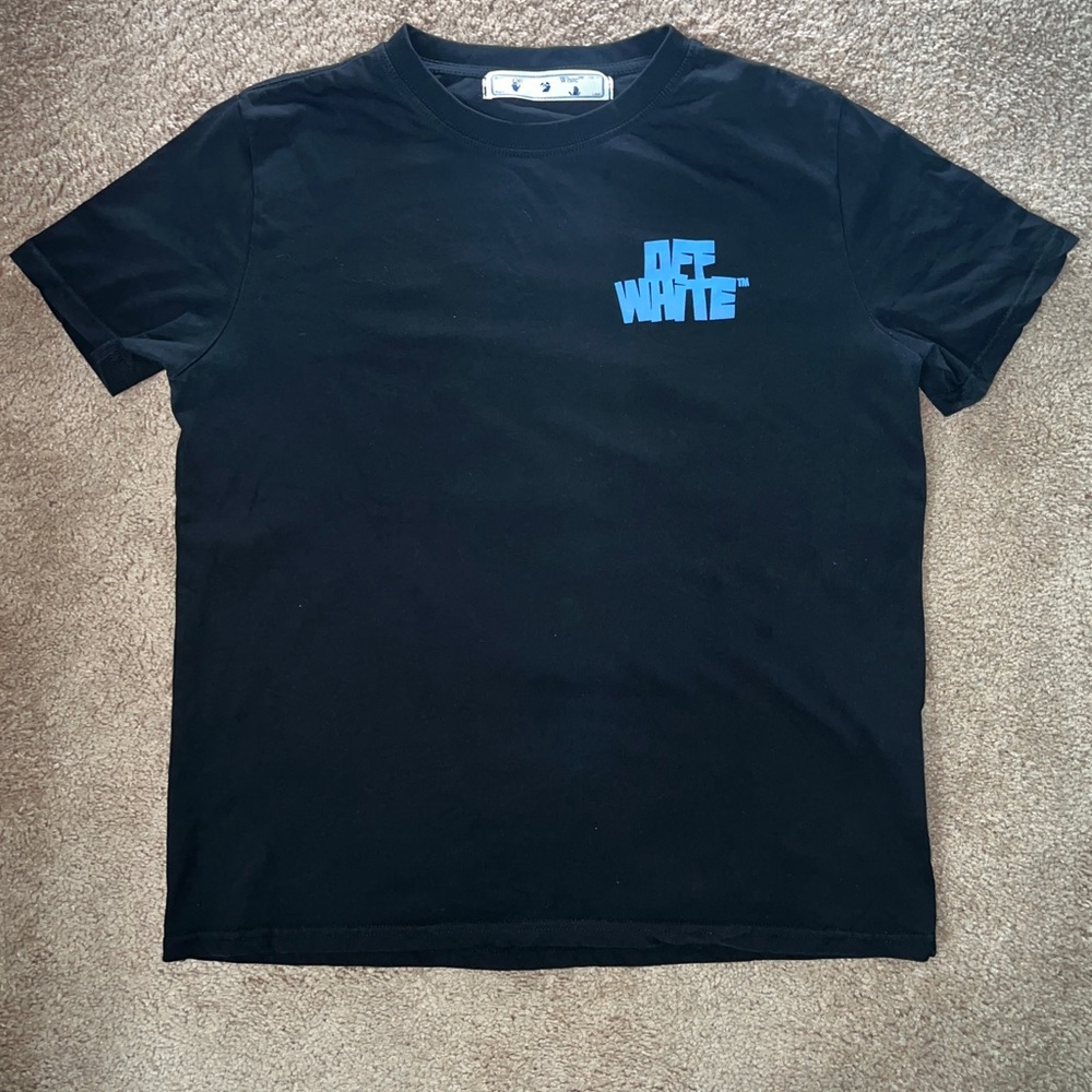 Off-White Hands Arrows Tee 'Black/Light Blue'